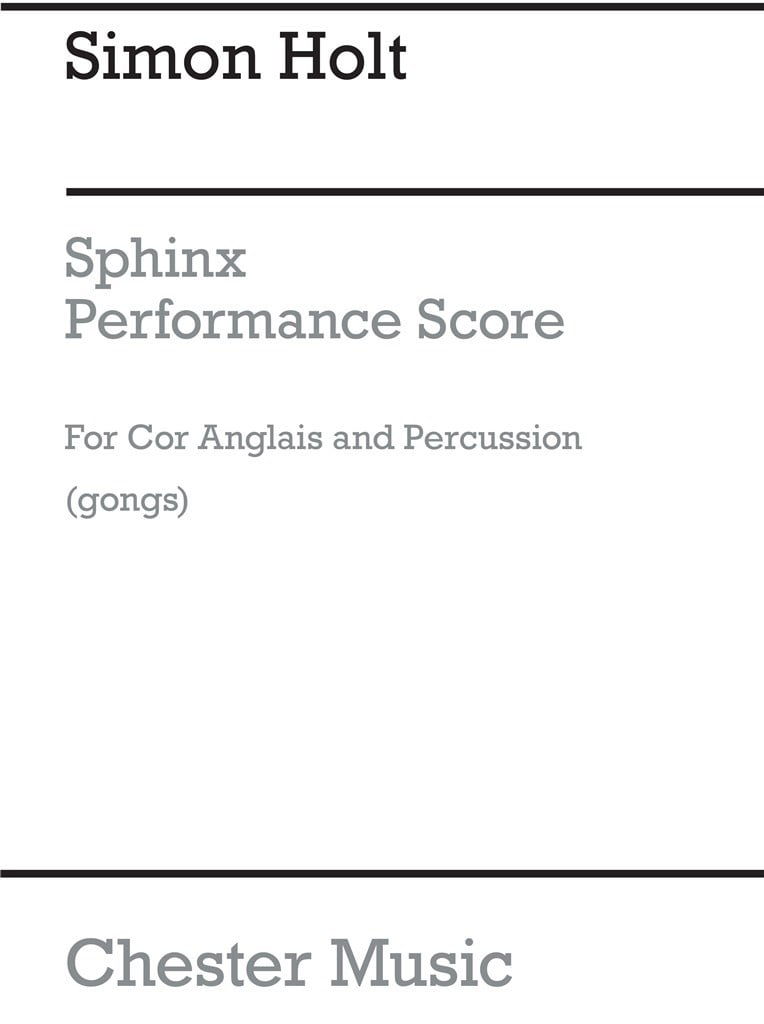 Sphinx for Cor Anglais and Gongs